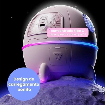Umidificador De Ar Recarregável, Difusor De Aromas óleos Essenciais, Astronauta Nave Espacial 220m