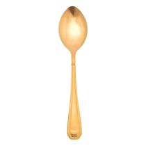 Jogo 4 Colheres Dourada De Mesa Sopa Jantar Victoria Gold Inox Fratelli