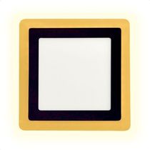 Painel Led Taschibra Quadrado Sobrepor 18+6w Dual Color Black Bivolt