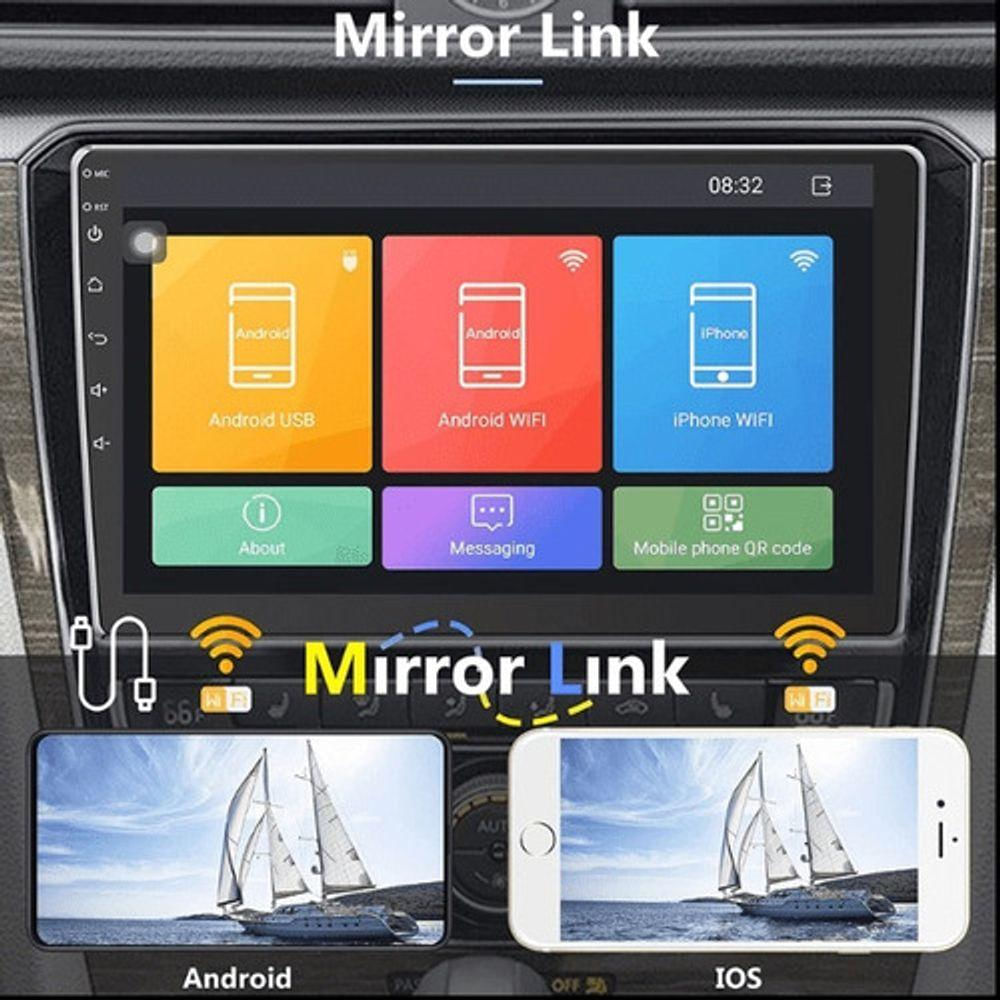 Radio Tela Lcd Multimídia Display 10 Polegadas Touch Screen