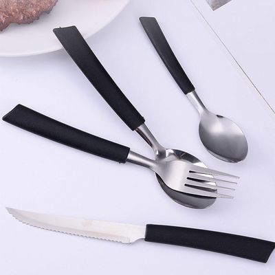 Jogo 6 Colheres De Mesa New Caprese Preto Fratelli Inox