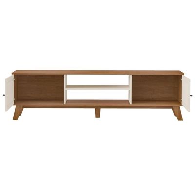 Rack Bancada Para Tv 75 Polegadas 180 Cm 4675 Cinamomo Off White Arly