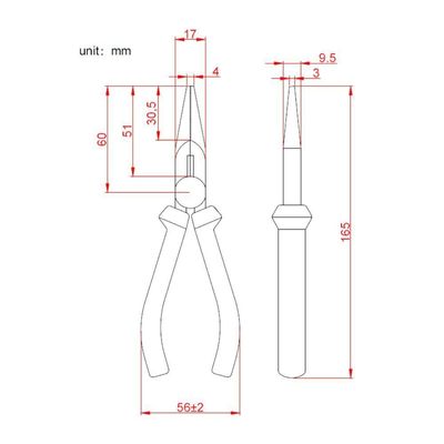 Alicate Bico Longo Hikari Hk-700 6 Polegadas