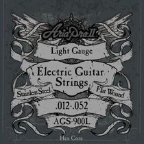 Encordoamento Para Guitarra Flat Wound .012 Ags900l Aria Pro