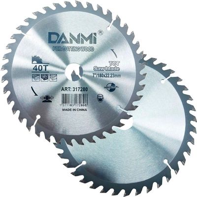 Lamina Disco De Corte Prata Circular Madeira 40 Dentes 180mm