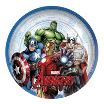 Prato Redondo Vingadores 18cm - 8 Unidades