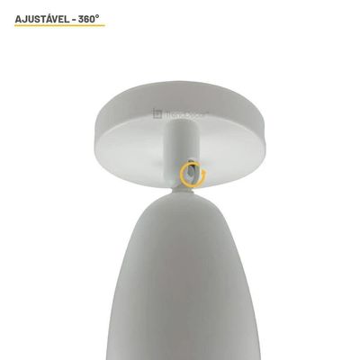 Spot Led Direct Taschibra 4w (1x4w) 6500k Branco Branco - Bivolt
