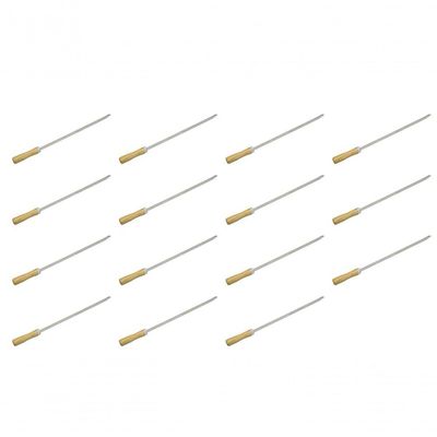 15 Mini Espeto Churrasco Coraçao Inox 39 Cm Churrasquinho