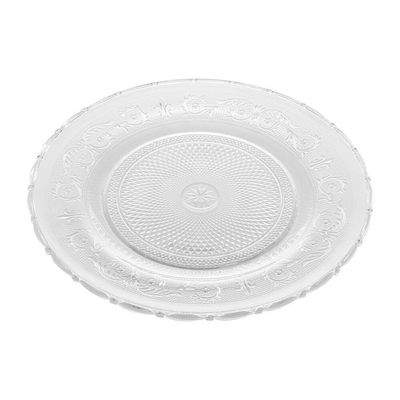 Jogo 6 Pratos Sobremesa 18cm Angel Vidro Transparente Lyor