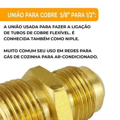 União Redutora Para Tubo Cobre 5-8? X 1-2? 10 Unidades