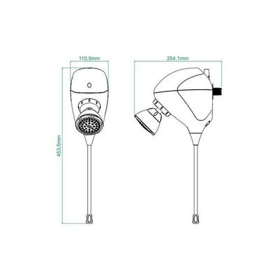 Chuveiro Ducha Eletrônica Move Com Led Zagonel - Branco Voltagem:220v 220v