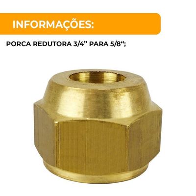Porca Redutora Para Tubo De Cobre 3-4? X 5-8 10 Unidades