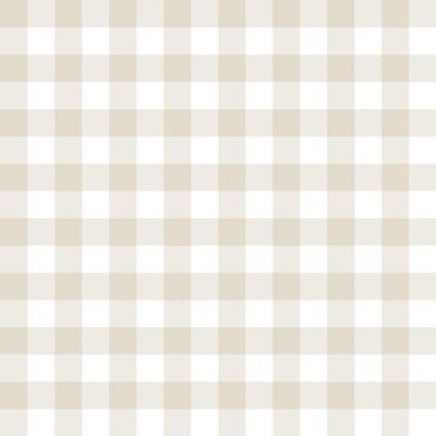 Papel De Parede Doce Estilo Xadrez Bege 82199
