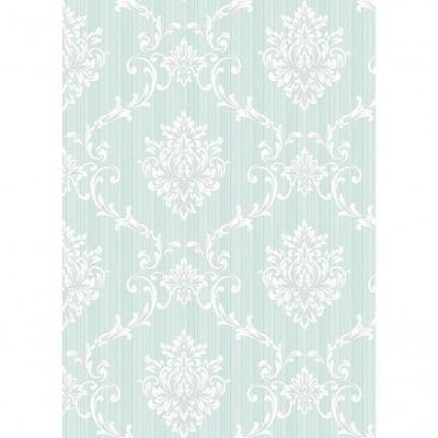 Papel De Parede Flow Damask Fundo Riscado A8011006 Rolo 10m X 0,53m