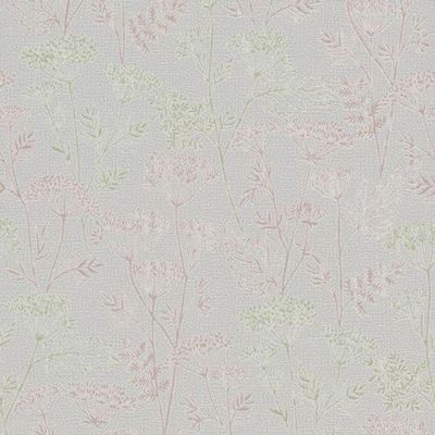 Papel De Parede Kylie Folhagem Cinza 34322
