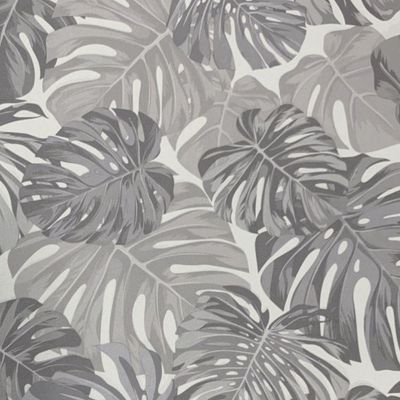Papel De Parede Santorini Folhagem Branco Sn44