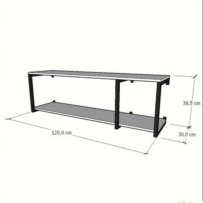 Prateleira Industrial Suspensa Estante Parede Nicho Branco Cozinha Escritorio Sala Quarto Infantil