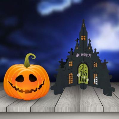 Centro De Mesa Casa Assombrada Halloween