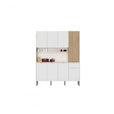 Cozinha Compacta 8 Portas 1 Gaveta Slow Kits Parana Freijó-artico-cpriscatto Freijó