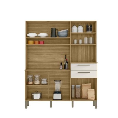 Cozinha Compacta 6 Portas 2 Gavetas Montesa Kits Parana Freijó Soft