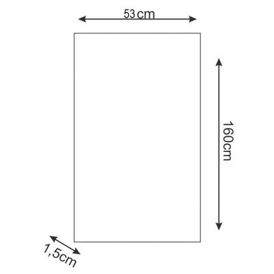 Tampo Tampão Mdp 15 Mm Mobília Decor Para Balcão De 160 Cm Savana