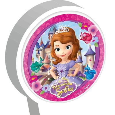 Vela De Aniversário Princesa Sofia Plana