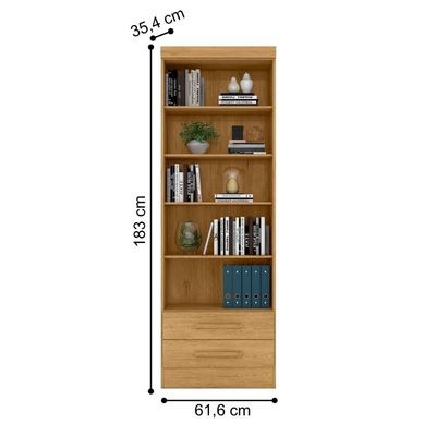 Estante Decorativa 5 Prateleiras Galinhos Freijó