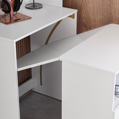 Mesa Escrivaninha Multifunção Office Multi Kits Paraná Branco