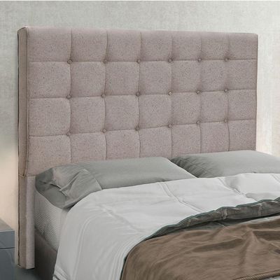 Cabeceira Cama Box King 195 Cm Verona Linho S04 Cor Areia