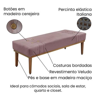 Cabeceira Cama Box King 195 Cm Gênova Veludo S04 - D'rossi Cor Lilás