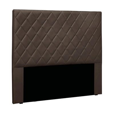 Cabeceira Cama Box Solteiro 90 Cm Dubai Veludo Marrom S04 - D'rossi