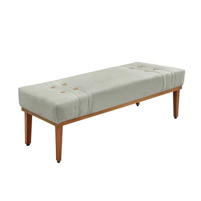 Cabeceira Cama Box Queen 160cm E Recamier Gênova Veludo Prata S04 - D'rossi