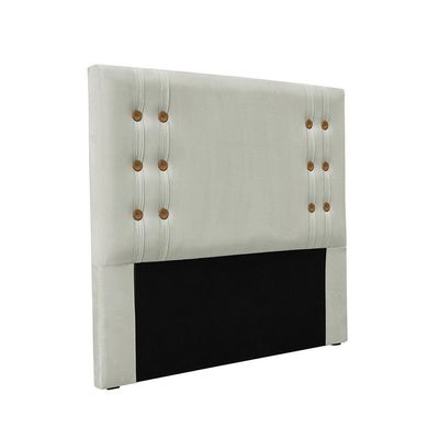 Cabeceira Cama Box King 195 Cm Gênova Veludo Prata S04 - D'rossi