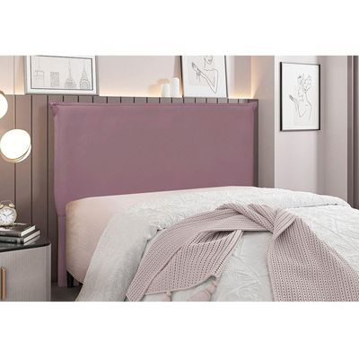 Cabeceira Cama Box Solteiro 90 Cm Garden Veludo Uva S04 - D'rossi