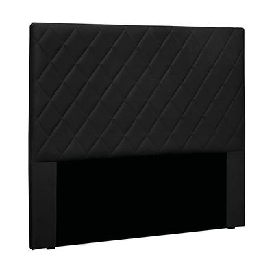 Cabeceira Cama Box Queen 160 Cm Dubai Veludo Preto S04 - D'rossi