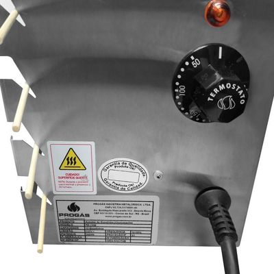 Kit - Churrasqueira 10 Espetinhos Churrasquito Elétrico Pr-199e 127v + 50 Espetinhos - Progás 127v