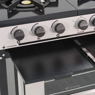Fogão Industrial Com Forno 2 Bocas Duplas Bravo Br2bf Azul - Venâncio