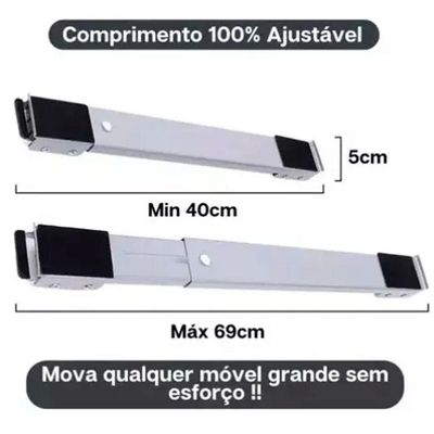 Suporte Com Rodinhas Para Arrastar Geladeira E Móveis