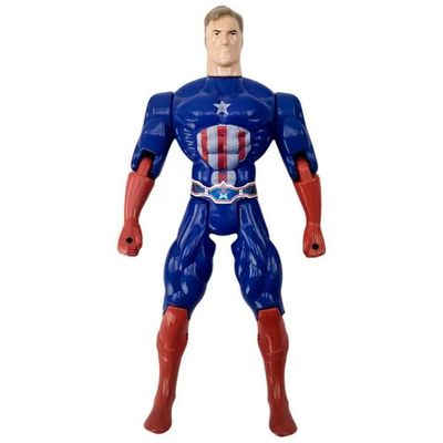 Kit Dupla De Heróis Articuláveis Homem Ferro Capitão América