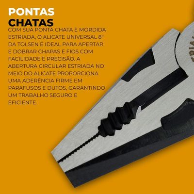 Alicate Universal 8 Polegadas Tolsen