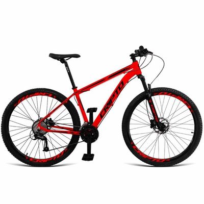 Bicicleta Aro 29 Cripto 27 Marchas Freio Hidráulico Trava/k7 - Vermelho/preto - 21" Vermelho/preto