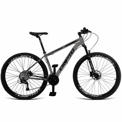 Bicicleta Aro 29 Cripto 24 Marchas Shimano E Freios A Disco - Grafite-preto - 19"