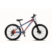 Bicicleta Vikingx H-35 1x8 Single Câmbios Shimano Cubo Cassete Azul Petróleo