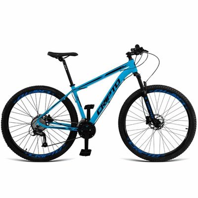 Bicicleta Aro 29 Cripto 27 Marchas Freio Hidráulico Trava-k7 - 17" Azul Pantone-preto
