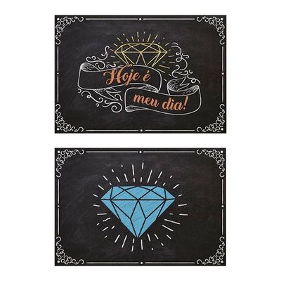 Quadros Decorativos 30 Anos - 45cm X 31cm - 4 Unidades