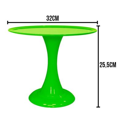 Boleira De Plástico Grande Gaia Verde Neon - 32cm