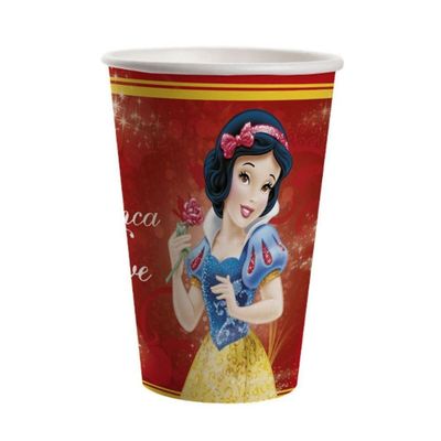 Copo De Papel Branca De Neve - 330ml - 8 Unidades