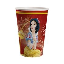 Copo De Papel Branca De Neve - 330ml - 8 Unidades