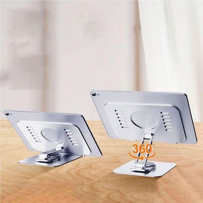 Suporte Para Tablet Acrílico E Alumínio Ajustável 360º Giratório