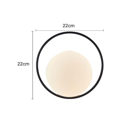 Arandela Nordecor Niza 6w Led Bivolt Preto